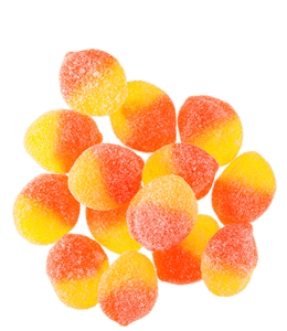 Yellow-orange gummi candy
