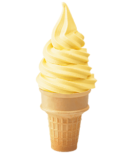 Yellow Soft Cones Ice Cream